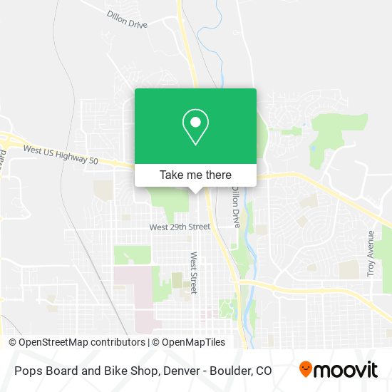 Mapa de Pops Board and Bike Shop