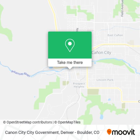 Canon City City Government map