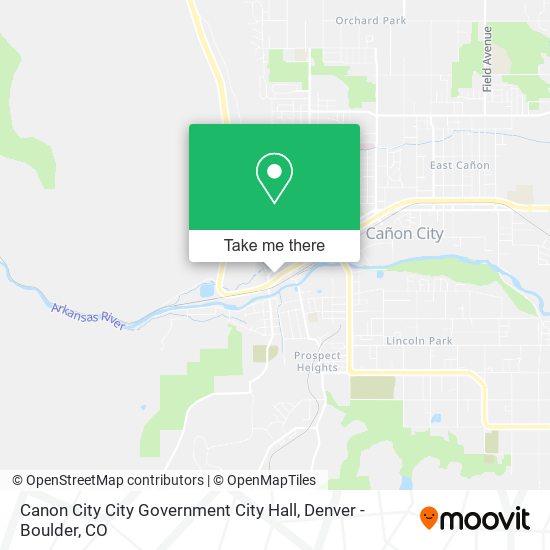 Canon City City Government City Hall map