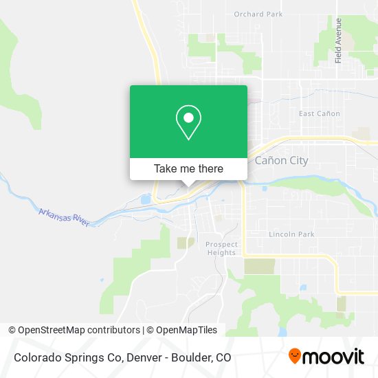 Colorado Springs Co map