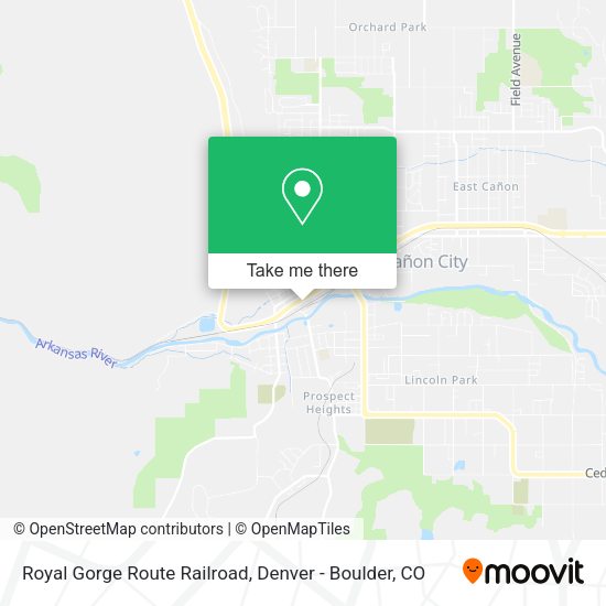 Royal Gorge Route Railroad map