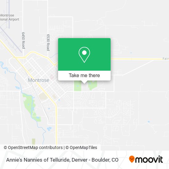 Annie's Nannies of Telluride map