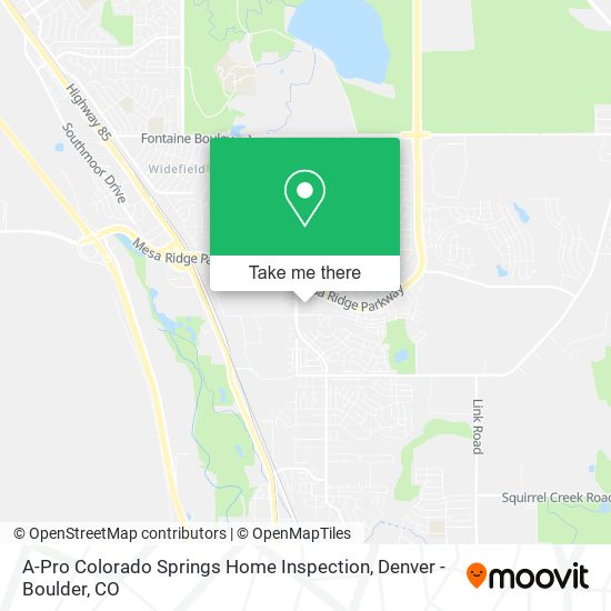A-Pro Colorado Springs Home Inspection map
