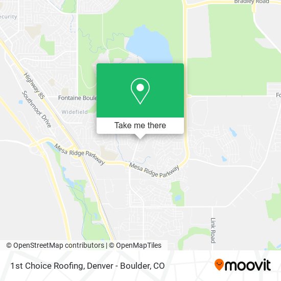 1st Choice Roofing map