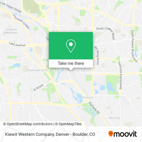 Kiewit Western Company map