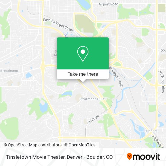 Mapa de Tinsletown Movie Theater