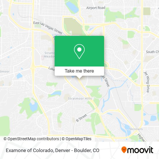 Examone of Colorado map