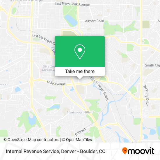 Mapa de Internal Revenue Service