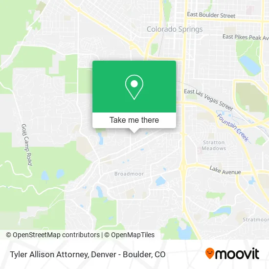Tyler Allison Attorney map