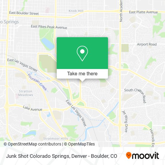 Mapa de Junk Shot Colorado Springs