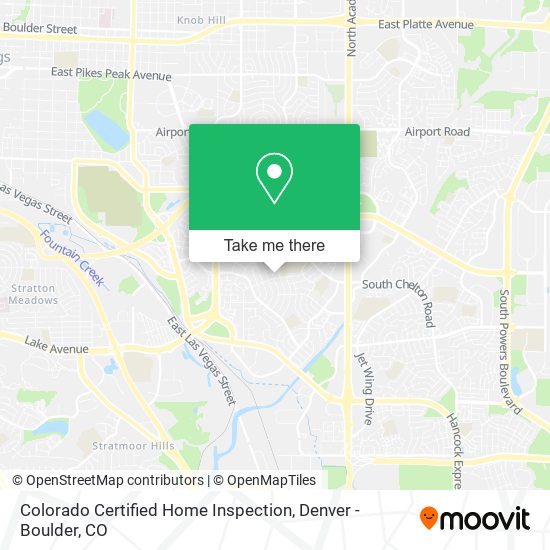 Colorado Certified Home Inspection map