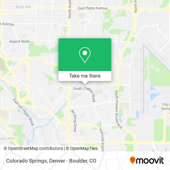 Mapa de Colorado Springs