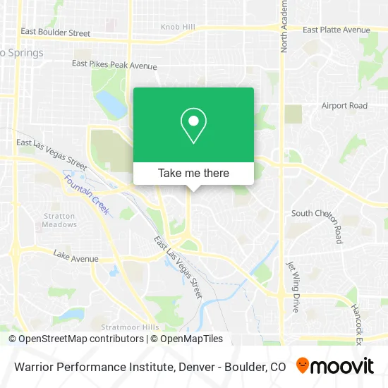 Warrior Performance Institute map