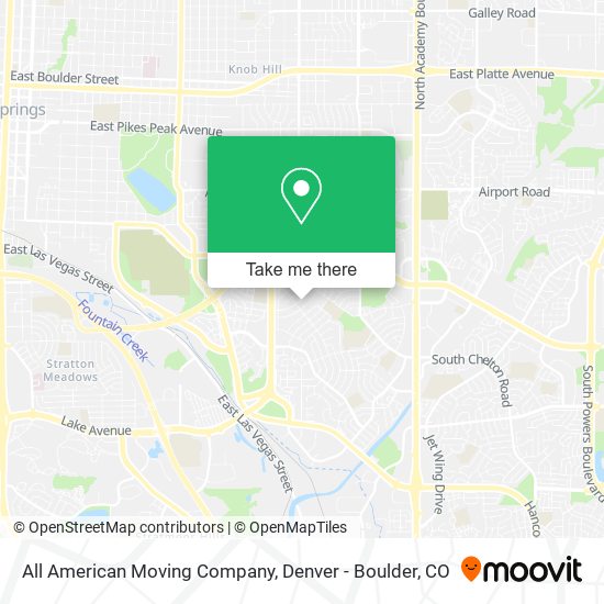Mapa de All American Moving Company