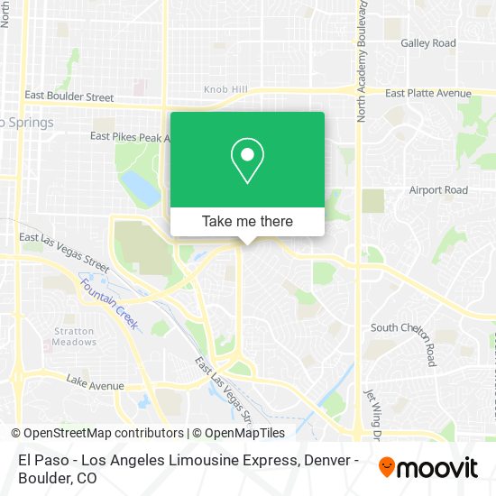 El Paso - Los Angeles Limousine Express map