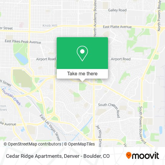 Cedar Ridge Apartments map