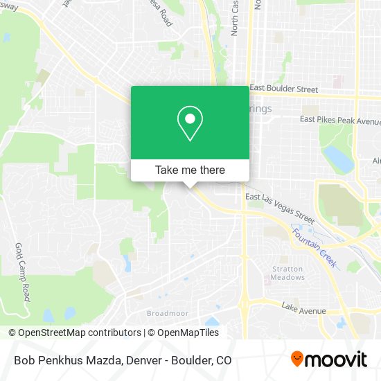 Bob Penkhus Mazda map
