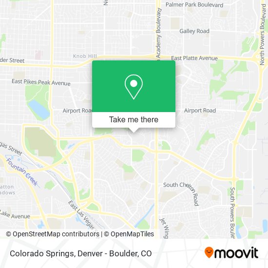 Colorado Springs map