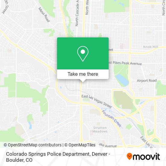 Colorado Springs Police Department map