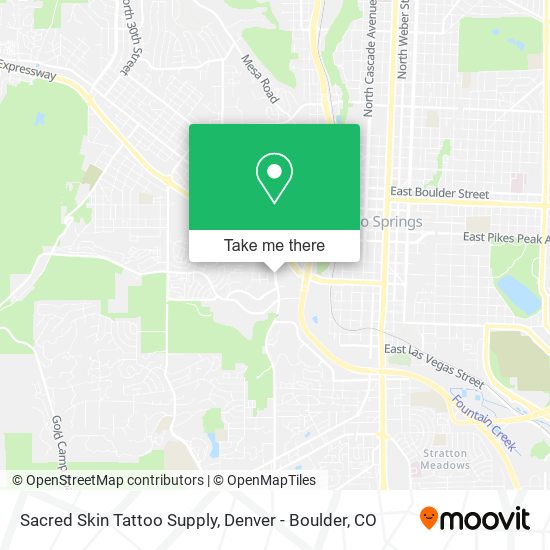 Mapa de Sacred Skin Tattoo Supply