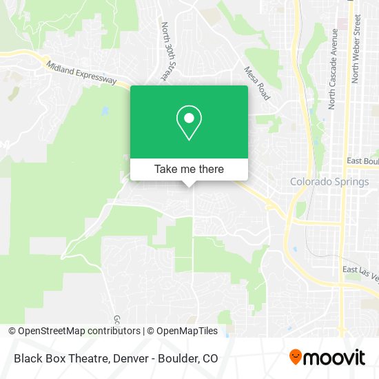 Black Box Theatre map