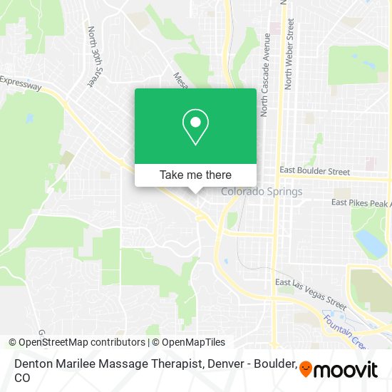 Denton Marilee Massage Therapist map