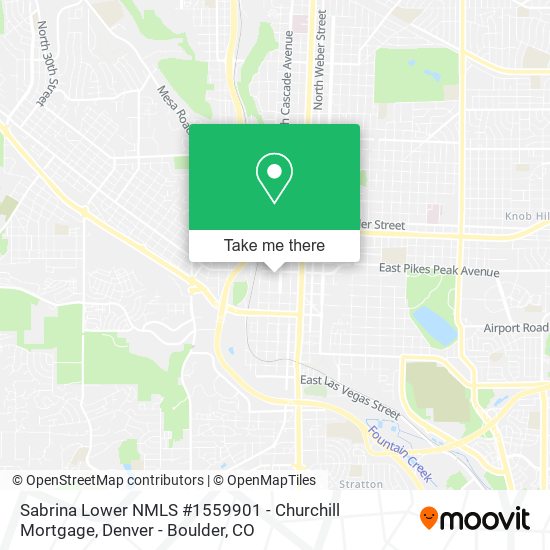 Mapa de Sabrina Lower NMLS #1559901 - Churchill Mortgage