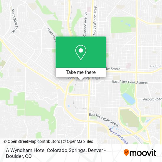 A Wyndham Hotel Colorado Springs map