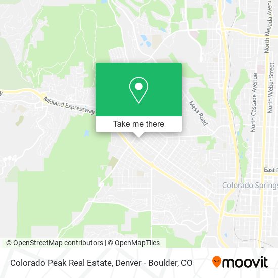 Mapa de Colorado Peak Real Estate