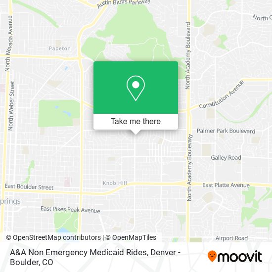 A&A Non Emergency Medicaid Rides map