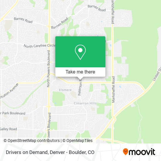 Drivers on Demand map