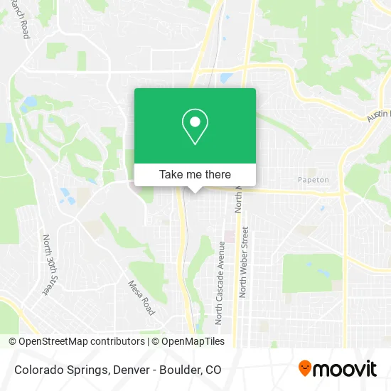 Colorado Springs map