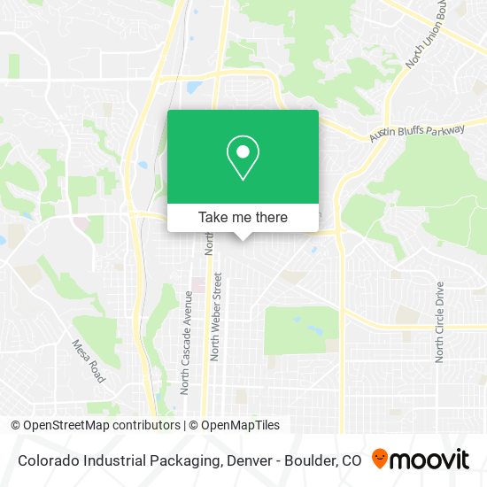 Colorado Industrial Packaging map