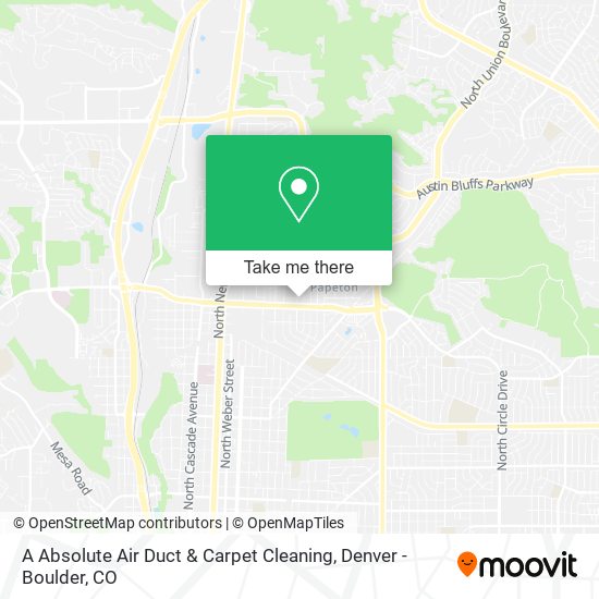 A Absolute Air Duct & Carpet Cleaning map