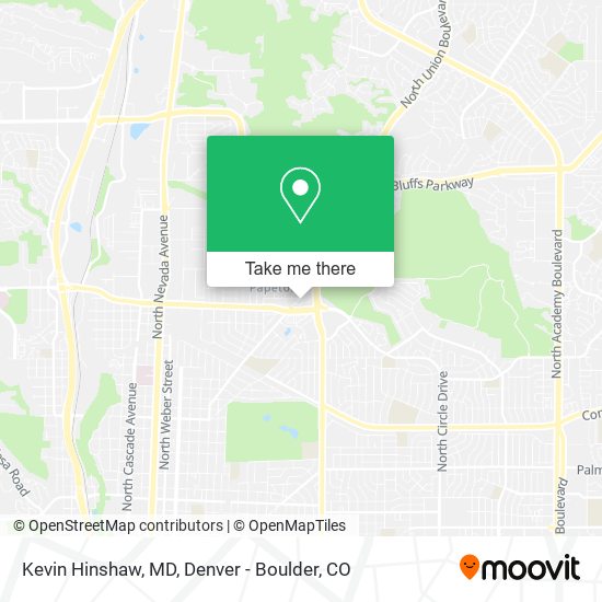 Kevin Hinshaw, MD map