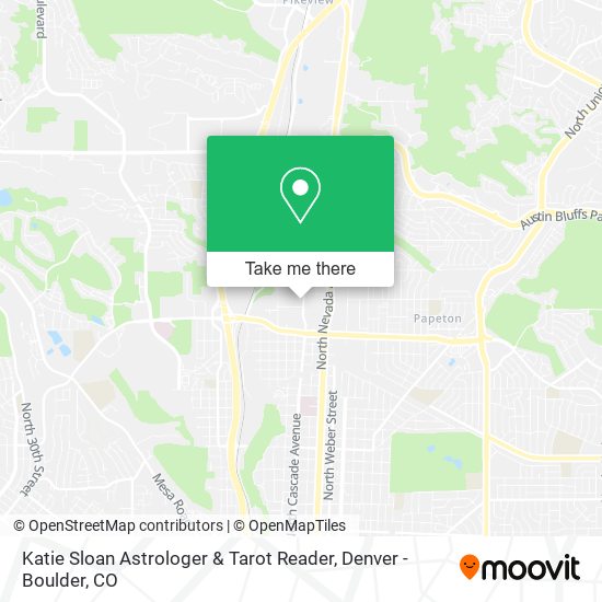 Katie Sloan Astrologer & Tarot Reader map