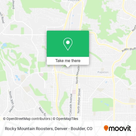 Mapa de Rocky Mountain Roosters