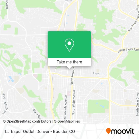 Larkspur Outlet map