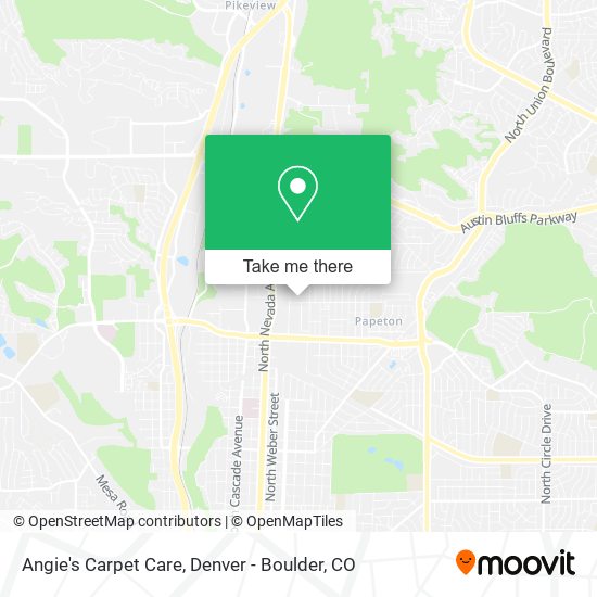 Angie's Carpet Care map