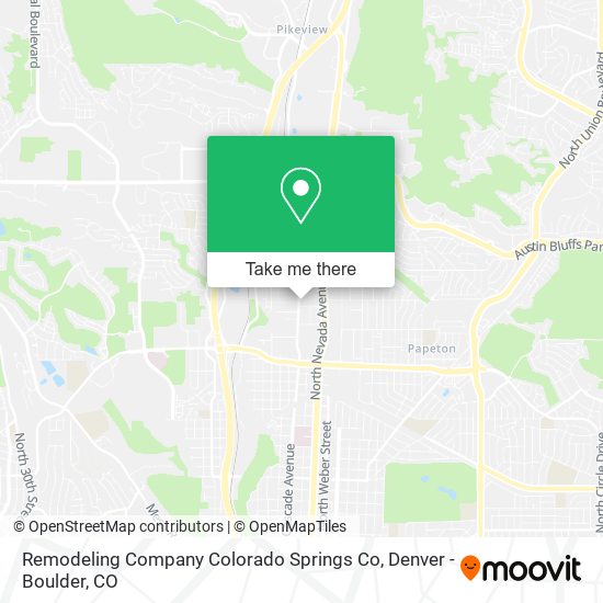 Remodeling Company Colorado Springs Co map