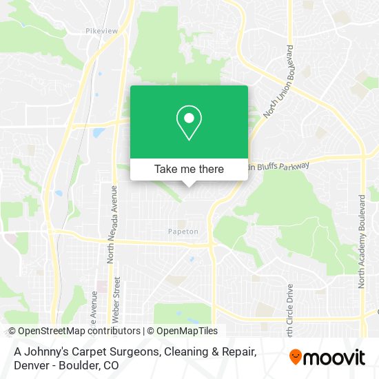 A Johnny's Carpet Surgeons, Cleaning & Repair map