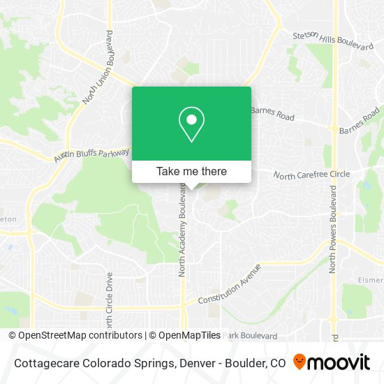 Cottagecare Colorado Springs map