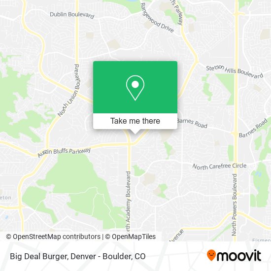 Big Deal Burger map