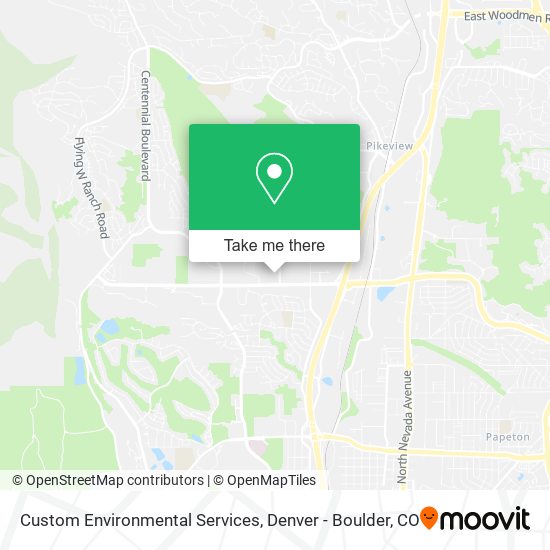 Custom Environmental Services map