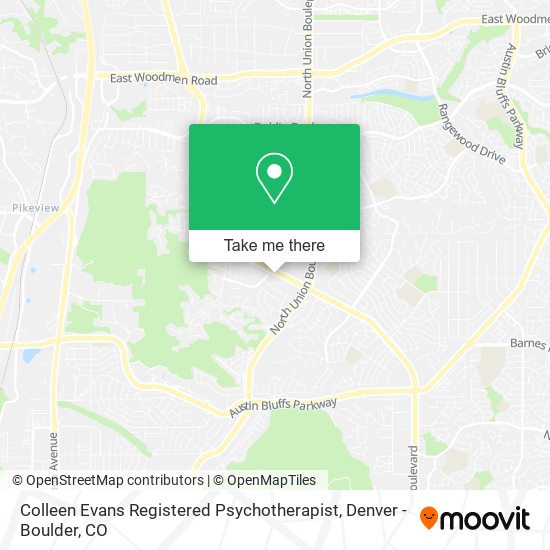 Colleen Evans Registered Psychotherapist map
