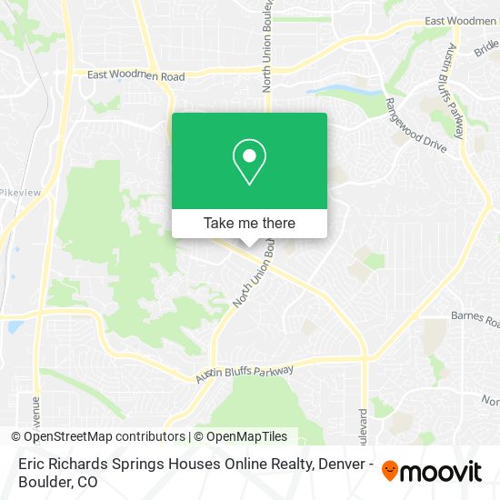 Mapa de Eric Richards Springs Houses Online Realty