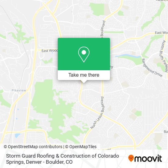 Storm Guard Roofing & Construction of Colorado Springs map