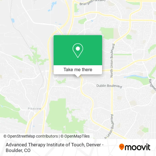 Advanced Therapy Institute of Touch map