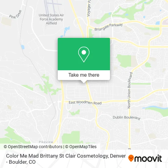 Mapa de Color Me Mad Brittany St Clair Cosmetology