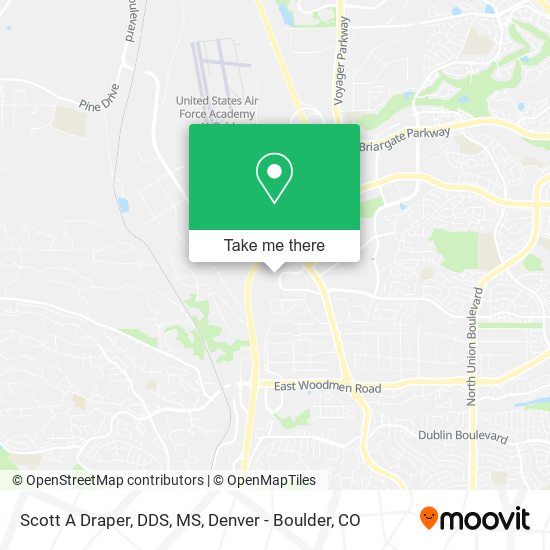 Scott A Draper, DDS, MS map